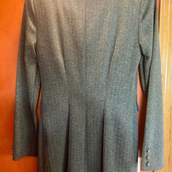 Two piece woolen look jumper and coat set with faux fur collar. - Picture 5 of 7